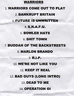 Click to enlarge The Warriors - The Westcoast Bar, Margate 21.11.15